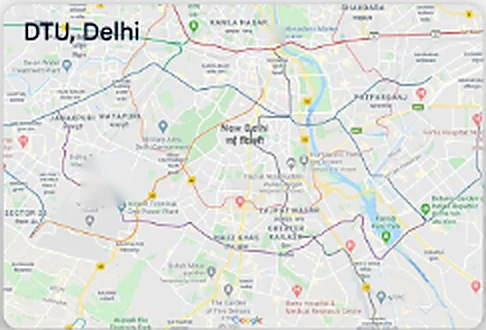 Delhi Technological University Campus Map